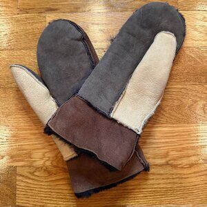 Unique and extremely warm Henri Bendel sheepskin mittens